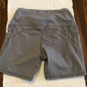 Gray biker shorts for women S